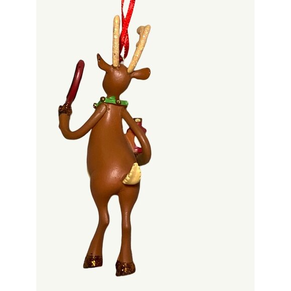 Department 56 Christmas With The Clauses Reindeer Gets Spiffed Up Ornament - Picture 4 of 10